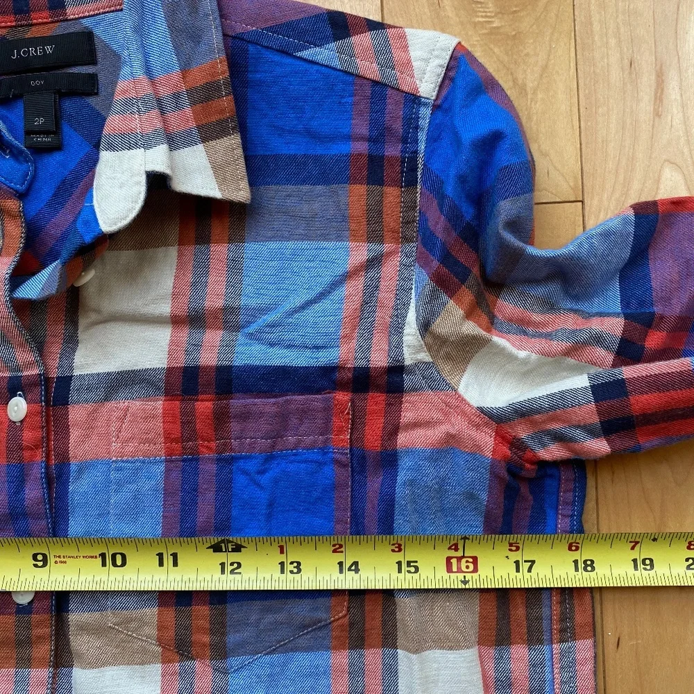 J. Crew Plaid Boy‎ Flannel Shirt